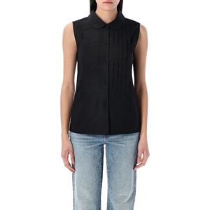 아페쎄 피터팬 칼라 슬리브리스 셸리 셔츠 25PF13434COEVD LZZ