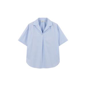 [프로젝트엠]여성) 반팔 풀오버 오픈 카라 셔츠 EPF3WC2001