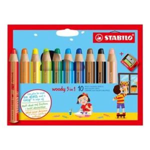 스타빌로 우디 3in1 색연필 10색 세트