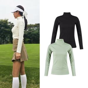 럭스골프 여성 하이넥 골지 이너웨어 TO3A302W