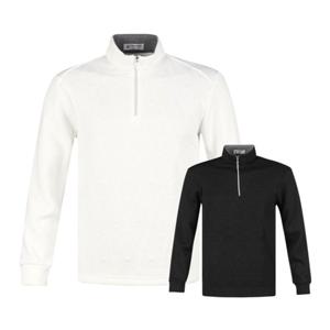 럭스골프 남성 반집업 퀼트 패턴 긴팔 골프셔츠 AE4A413