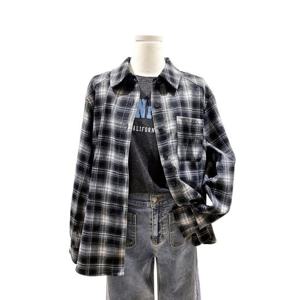 [비지트인뉴욕]오버핏 체크 셔츠 VBALS20