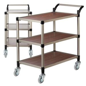 월넛우드 3단 특대 무소음바퀴 업소용대차 운반카트 웨건 서빙카 트롤리 써빙카트 써빙카 주방카트 주방웨건 주방트롤리 이동식카트 다용도카트 웨곤 이동식트롤리