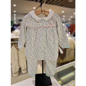 [블루독베이비] 25 FW(민트)폼폼플라워내의(45C7005409)출산 백일 신생아 선물 유아 아가옷 조카 (45C70054