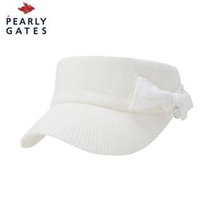 [파리게이츠] 파리게이츠 여성 스마일 벨벳 리본 밴딩 니트 썬바이저 521E4CP001_IV