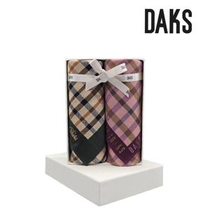 [닥스(손수건)]2매 선염 손수건 세트 DDO1215/DEI2106