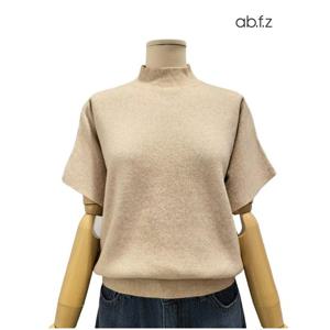 [에이비에프지]가오리핏 반팔 울 폴라 니트 APZ4HW52J