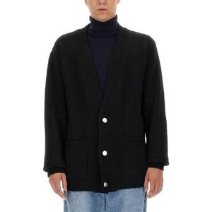 BALMAIN 로고 인레이 카디건 BH1KM000KC88EAB