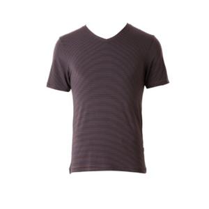 [와코루] 모달 스판 가로 스트라이프 남성 반팔런닝 (WMV2435A-WI)