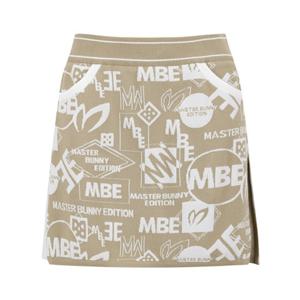 [마스터바니에디션] (421E3PC391) 여성 배색 로고 패턴 니트 큐롯 스커트