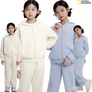 [내셔널지오그래픽키즈] 벨로아 후드 풀집업 점퍼 K254GJP040