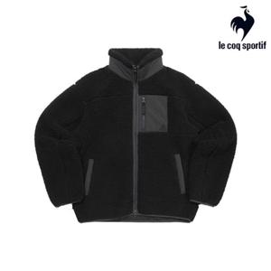 [르꼬끄] 남녀공용 플리스 루즈핏 자켓 QQ423LJKO1_BLK