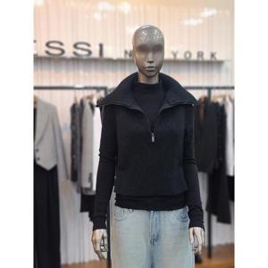 제시뉴욕 세이브존05 옆 트임 니트 베스트 AD95SZNSKV6401BK