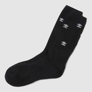 M 엄브로양말 NQC UP423CSCN3-BLK 니트 루즈핏 크루 하이 삭스 BLACK
