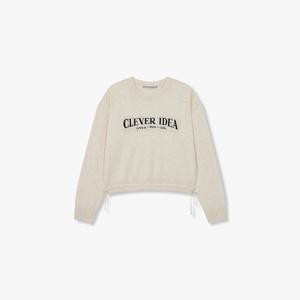 [지컷]프론트 레터링 니트 풀오버(7224450006)