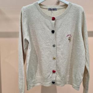 라티움 HC34 부드러운 단추포인트 짧은 숏 니트가디건 T2533cd04