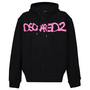 디스퀘어드2 로고 프린트 남성 후드 티셔츠 S71GU0453 S25042 900