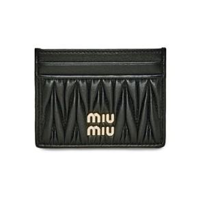 미우미우 5MC076 AFPP F0002 마테라쎄 카드지갑 블랙 (5MC076 2FPP F0002)