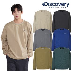 디스커버리 (DMRL3A054) 2025 F W 남성 우븐 메쉬기모 긴팔티