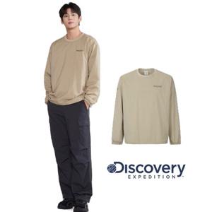 디스커버리 25F W 남성 가을 DMRL3A054BGL 우븐메쉬기모긴팔티