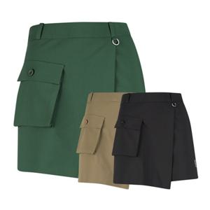 럭스골프 여성 백밴딩 아웃 포켓 랩 스커트형 반바지 YD25A236W