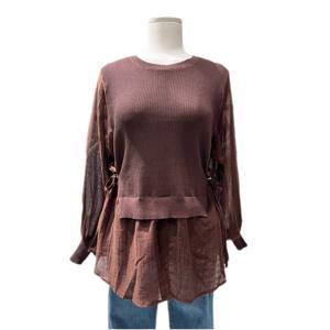 [나인스텝]레이스 뒷단추 블라우스 N25NS5303