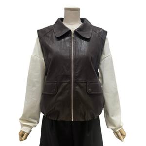 [에이지도르]카라 지퍼 캐쥬얼베스트(ALFIAUE243)