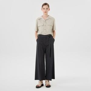 [케네스 레이디]D링 버클 벨티드 와이드 슬랙스 (EWSLNG02)