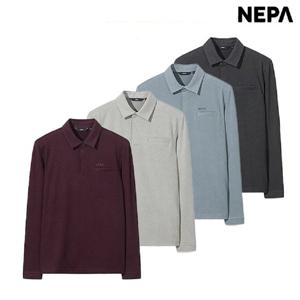 [네파] 남성 리사이클 기모 폴로 티셔츠 7L75216