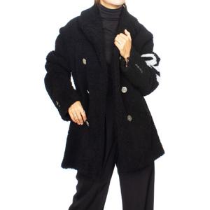 톰브라운 여성 시어링 사선 피코트 MOU544X 02821 001