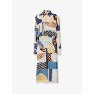 FENDI Patchwork silk dress FDD374