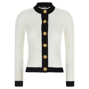 BALMAIN Two-tone cardigan FF1KL191KI64GAB