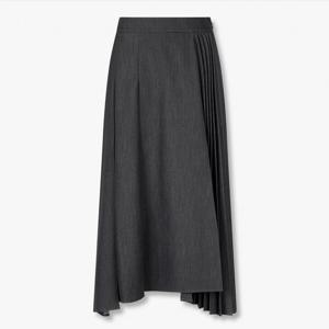 보브  (7155435800) 애시메트릭 롱 플리츠 스커트