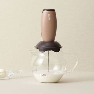 하리오 핸디형 우유 거품기 CQT-45BR 전동 휘핑기 미니휘핑기 핸드거품기 핸드휘핑기 우유거품기세트 소형휘핑기