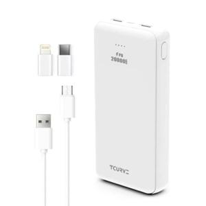 티커브 PD 18W 20000mAh 보조배터리 MP37A-20K/5핀 숏케이블+8 C타입 젠더 (1개)