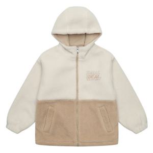 [에꼴리에]남아 배색 양털 플리스 후드 점퍼 21D0110_BE