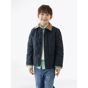 타미힐피거 키즈 T42F6QJC120BT2 콘트라스트 퀼팅 재킷