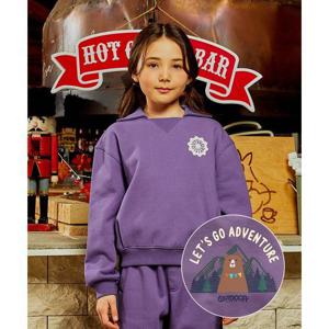 [아웃도어프로덕츠 키즈](여아)카라 변형 스 맨투맨 (퍼플) OD234IMM71_PUR