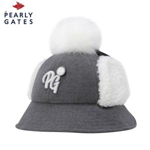 [파리게이츠] 여성 스마일 탈착 폼폼이 이어워머 버킷햇_521E4CP010_GY