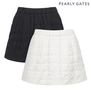 파리게이츠  여성 스퀘어 퀼팅 밴드 패딩 큐롯 스커트 521E4PC401 BJ