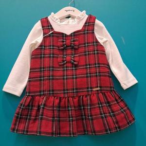 아가방 CB01 샬롯 체크 원피스세트 01S734053