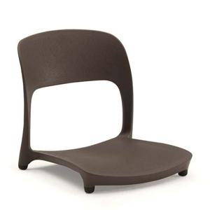 코비아 좌식의자-고정형-브라운 좌식의자 1인용의자 등받이의자 좌식책상의자