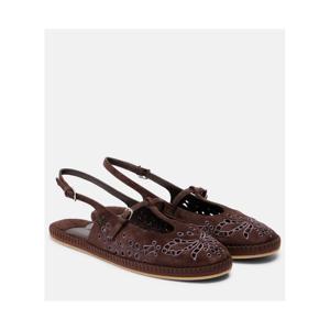 지미추 Amiee 엠브로이더리 스웨이드 에스파드리유 P01071217