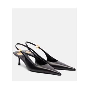 생로랑 Vendome 50 레더 슬링백 펌프스 P01080554