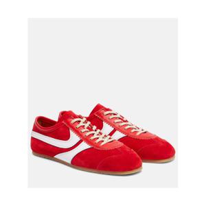 드리스반노튼 레더 트리밍 스웨이드 스니커즈 P01081026