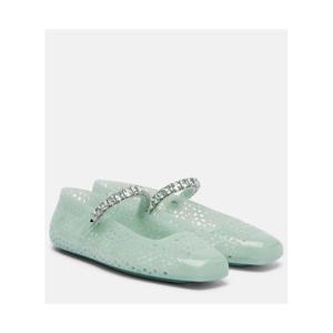 지미추 Jelly 크리스탈 임벨리시드 발레리나 플랫 P01071210