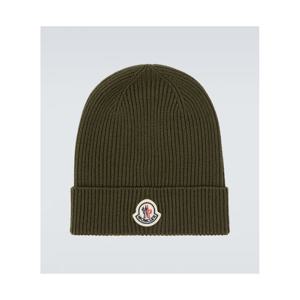 몽클레어 로고 리브 니트 버진 울 비니 P01088921