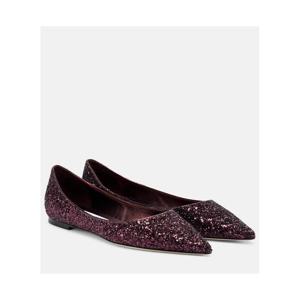 지미추 Love 글리터 발레리나 플랫 P01115901