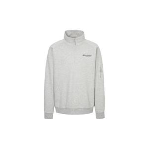 디스커버리긴팔티 TQT DXTR27051-MGS 니트 에센셜 트레이닝 반집업 맨투맨