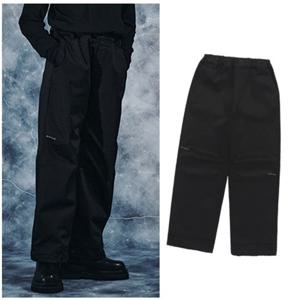 블루테일2 AZH1PT06BK 주니어 남아 여아 블랙 절개 우븐 기모 파라슈트 팬츠 초등 2025년 겨울